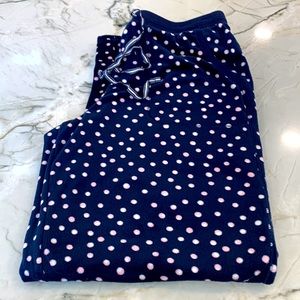 Nautica Womens Fleece Pajama Pants - Aurora Dots